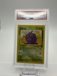 PSA 6- Venonat #97 – 2000 Pokémon Base Set 2 (Base II) WOTC - Picture 1 of 4