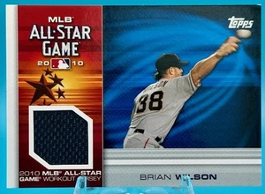 Aggiornamento Topps 2010 #AS-BW Brian Wilson All-Star Stitches San Francisco Giants - Foto 1 di 2