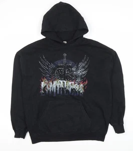 Urban Outfitters Black Hoodie M Unisex Graphic - Picture 1 of 12