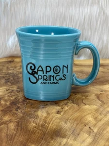 Fiestaware Turchese Homer Laughlin Base Quadrata Tazza Caffè Tè Tazza Capone Molle - Foto 1 di 16