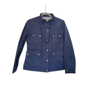 Skies Are Giacca da Campo con Tasche Blu Navy in Tela Rivestita Blu, Donna Medium - Foto 1 di 15