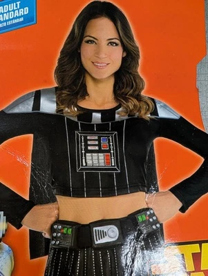 Star Wars Darth Vader Women Long Sleeve Crop Top Costume B9 - Image 1 of 3