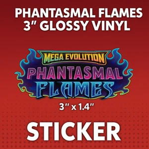 Phantasmal Flames Glossy Vinyl 3" Logo Sticker -Pokemon TCG - Bild 1 von 2