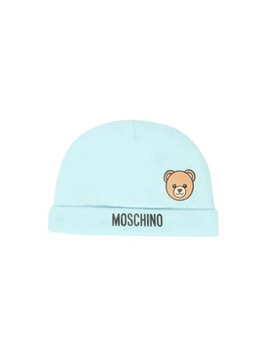 Moschino cappello neonata con orsetto celeste - Immagine 1 di 2