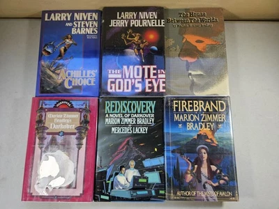 LOT of 6 Vintage Science Fiction Hardcover Books Marion Bradley & Larry Niven Foto 1 de 4
