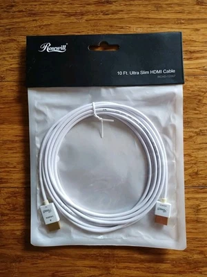 Rosewill RCHD-12007 10ft Ultra Slim HDMI Cable NIB - Image 1 of 2