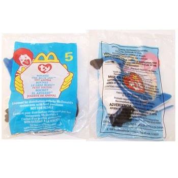 Gorro TY McDonald's Teenie - #5 ROCKET the Bird (1999) (4,5 pulgadas) - Nuevo en bolsa Foto 1 de 1