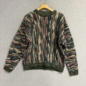 Suéter COOGi Vintage Años 90 Algodón Mercerizado Australia Camuflaje Ejército Retro Hombres Grande - Imagen 1 de 13