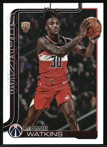 2025-26 Topps #244 Jamir Watkins Rainbow Foilboard RC Washington Wizards - Imagen 1 de 2