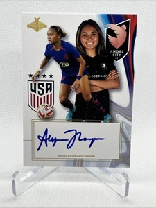 2023 Parkside USWNT One Nation One Team ALYSSA THOMPSON Blue Ink Auto Angel City - Picture 1 of 11