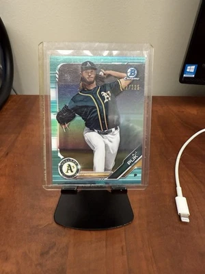 2019 Bowman - Chrome Prospects A.J. Puk #BCP-17 Aqua Refractor /125 (RC) - Image 1 of 2