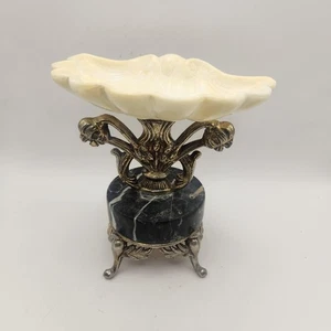 Jabonera vintage ornamentada con pedestal - Imagen 1 de 8