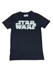 Star Wars Size Small Graphic Short Sleeve T-Shirt Black With White Lettering - Picture 1 of 6