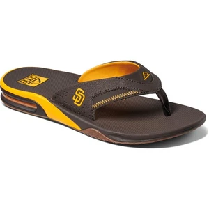 Men's REEF San Diego Padres Fanning Bottle Opener Sandals - Picture 1 of 3