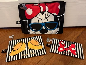Disney Minnie Mouse Cosmetic Bag Set of 3 Claire’s Store - Picture 1 of 8