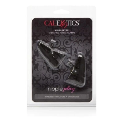 Calexotics Nipple Play Nipplettes Vibrating Nipple Clamps Black, New - Image 1 of 4