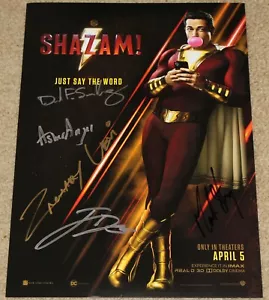 WONDERCON 2019 EXCLUSIVE DC SHAZAM JUST SAY THE WORD POSTER SIGNED LIMITED - Picture 1 of 1