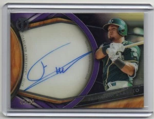 2018 Topps Tribute Franklin Barreto On Card Auto Purple 40/50 - Picture 1 of 1