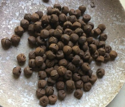 500 Primitive Rusty JINGLE BELLS Bell 9mm 3/8 in .35" Christmas Crafts Farmhouse - Image 1 of 4