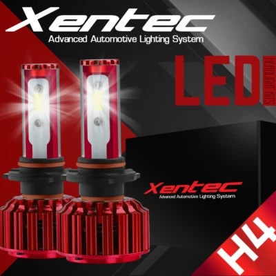 Комплект светодиодных ксеноновых фар XENTEC H4 9003 белые для Mitsubishi Galant 1998-2003 годов выпуска - Изображение 1 из 4