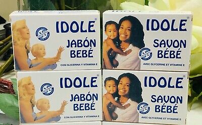 4-Pack IDOLE BABY SOAP With Glycerin & Vitamin E - 75g (each) SAVON BEBE JABON • 15.99$