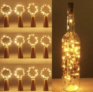 20 x LED Bottle Lights With Cork For Wine Bottles, LED Wedding Decoration Light - Picture 1 of 6