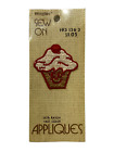 NEUF Vintage Neuf dans son emballage - Patch Wrights Coudre sur Applications - Cupcake 1931363