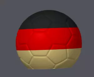 Abdeckkappe EM - FUSSBALL - MEHRFARBIG Schutzkappe - DIEBSTAHLSCHUTZ - Picture 1 of 2