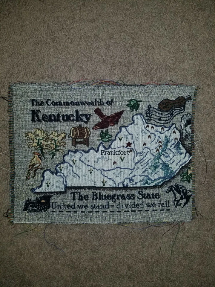 Kentucky State Tapestry Fabric Panel - Image 1 of 1