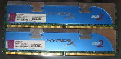 4GB KIT KINGSTON HyperX DDR2 RAM 1066MHz PC2-8500U 240-pol. CL5 KHX8500D2K2/4G - Bild 1 von 2