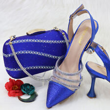 Set Latest Design Italian High Heel Shoes And Bag Matching Bag Shoes Women Party