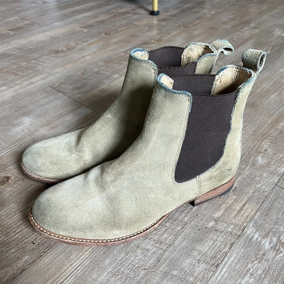 Botas Chelsea Frye Tostadas Gamuza Botines Sin Cordones para Mujer Talla 7 B Foto 1 de 4