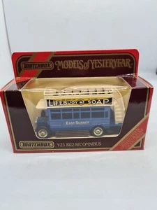 Matchbox Models of Yesteryear Y-23 1922 AEC Omnibus Lifebuoy Soap New Vintage - Picture 1 of 7