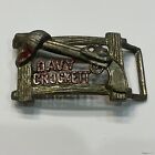 Original Vintage Davy Crockett Genuine Belt Buckle Pat Pending with belt