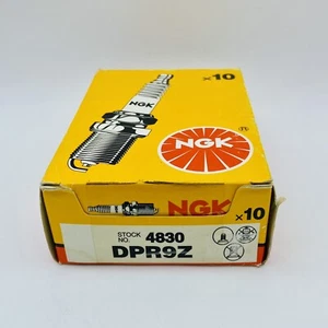 NGK Stock No. 4830 DPR9Z Spark Plug Unopened and Unused Box of 10 - Picture 1 of 6