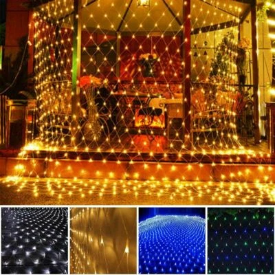 6.5x9.8Ft 200 LEDs Net Mesh String Fairy Lights Waterproof Garden Outdoor Decor - Image 1 of 4