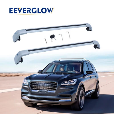 Barras transversales de techo de 165 lb para Lincoln Aviator 2019-2024 bloqueables ajustables  Foto 1 de 4