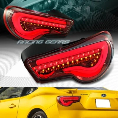 LENTE TRANSPARENTE DRL LED FRENO TRASERO LUCES TRASERAS LUCES APTAS PARA 13-20 SCION FR-S SUBARU BRZ Foto 1 de 4