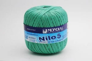 Mondial Nilo Egipcio Ganchillo de Algodón Hilo / Hilo Talla 5-863 Verde - Imagen 1 de 1