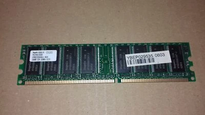 256MB PC2700U RAM PC Hynix HYMD232646A8J-J DDR DIMM 184pins 333MHz CL2.5 - Immagine 1 di 3