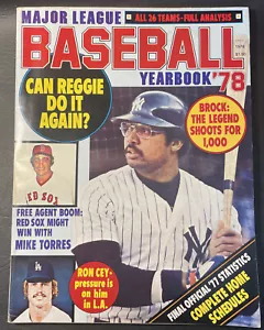 1978 BASEBALL Yearbook '78 Reggie Jackson / NY Yankees Excellent - Picture 1 of 2