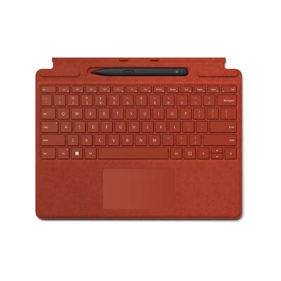 Microsoft 8X6-00021 Surface Pro Signature Keyboard with Slim Pen 2 - Poppy Red - Image 1 of 2