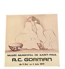 Vintage R C Gorman Zia Bowl Double Signed Museum Exhibit Poster 1979