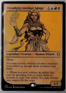 Dynaheir, Invoker Adept 421 Showcase Foil Rare Baldur's Gate MTG Near Mint - Foto 1 di 1