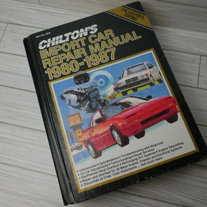 Chilton's 7672 Import Car Repair Manual 1980-1987 Collector's Edition READ DESC - Foto 1 di 8