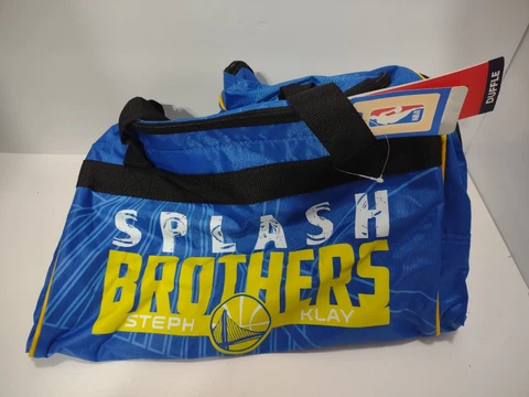New Splash Brothers NBA Curry Thompson Golden State Warriors Duffle Bag FoCo Cover