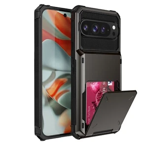 For Google Pixel 9 Pro XL 9 Pro 9 Shockproof Rugged Wallet Case with Card Holder - Picture 1 of 17