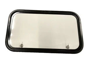 Lippert RV/Trailer Cargo Door / Access Door Light Gray/Black Trim 28"x16"x1 1/2" - Picture 1 of 2