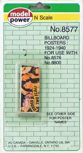 Model Power N Scale Billboard Posters - Picture 1 of 1