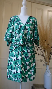 Forcast Green Floral Dress Size 12 Party Cocktail - Picture 1 of 6